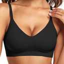 VertVie Women's Bra Push Up Black L