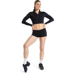 Capezio Women's Team Basic Boy Cut Low Rise Short (Large, Black)