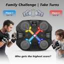 Music Boxing Machine Sport Toys for Kids and Adults,Wall Mounted Bluetooth Smart Punching Target,Training Pad Toy with Boxing Glove,Ideas Toys for Boys Girls Kids 3 4 5 6 7 8 9 10 11 12+ Years Old