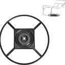 24" Recliner Ring Swivel Base Heavy Duty Metal Chair Sofa Furniture w Swiveling Bottom Replacement Part with 10 inch Plate