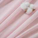 FMFUNCTEX Linen Sheer Curtains for Bedroom, Pink Curtains 63 Inch Length for Living Room, Blush Pink Farmhouse French Flax Blend Window Draperies, Rod Pocket 2 Panels Set