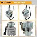 MOTOALL PZ27 Carburetor 150cc 200cc 250cc ATV Go Kart Dirt Bike w/Air Filter for Predator Coleman CT200U KT196 for TaoTao Coolster CG XR100 for Baja Mini Bike Go Kart Parts