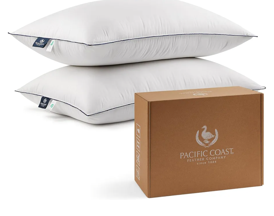 JOLLYVOGUE Pillows Queen Size Set of 2, Soft Supportive Bed Pillows with Super Soft Down Alternative Fill, Luxury Fluffy Hotel Quality for Side, Back, and Stomach Sleepers