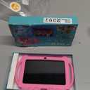 Kids Tablet 7 inch Android 12, 4GB RAM 32GB ROM, 512GB Expandsion, with Parental Control, WiFi, Bluetooth, Dual Camera with Silicone Case, 1PCS(Pink)