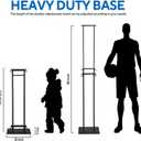 Floor Poster Board Stand, Double-Sided for Board & Foam Sign, Adjustable Metal Sign Holder, Height Up to 82Inches Poster Stand for Display Pedestal Sign Stand (2 Pack Poster Stand)