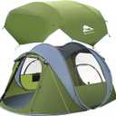 4 Person Easy Pop Up Tent, Camping Tent with Skylight and Rainfly, Waterproof, Quick Setup-Instant Tents for Camping Outdoor