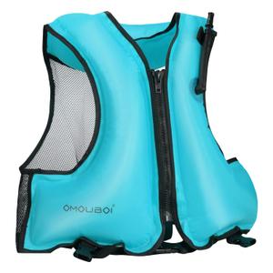 Snorkel Vest for Adults, Inflatable Snorkeling Vest, Swim Jackets, Inflatable Safety Float Jackets for Women/Men, 40-100kg, Swimming Vests for Kayaking (Blue)