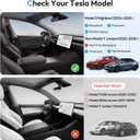 XINTUO Tesla Model Y Juniper 2025 2026 & Model 3 Highland 2024 2026 Center Console Organizer Tray [Slide Smoothly + Easy Installation] Cup Holder for Tesla Model Y Juniper Accessories