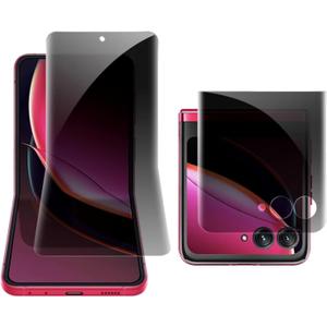 Anti-Spy Anti-Glare Inner Screen Protector For Moto Razr 2025/Moto Razr 2024 Privacy Matte Outer Screen Protector Soft Film Anti-Peeping