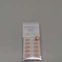 BTArtbox French Tip Press On Nails - White Press On Nails Almond, Short Fake Nails with Nail Glue, Fit Perfectly & Natural Reusable Stick on Nails in 16 Sizes, Mermaid