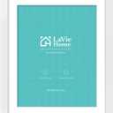 LaVie Home 18 x 24 Poster Frame White, Display Pictures 16x20 with Mat or 18x24 Without Mat, Stable and Sturdy Picture Frame and Polished Plexiglass, Horizontal and Vertical Format of The Wall, 1 Pack