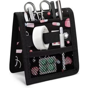 Pocket Protector Nurse, Nursing Organizer Pouch for Nurses, Tool Pocket Pouch for Hospital (Nurse Printed-Black)