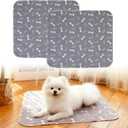 PuppyPads Pee Pads,2 Pack Reusable Washable Puppy Pads for Dogs,Puppy Pads with Pheromones,Leak-Proof & Anti-Slip,Absorbent Dog Training Pad for for Playpen,Whelping Box,Potty Training (15.7"  23.6")