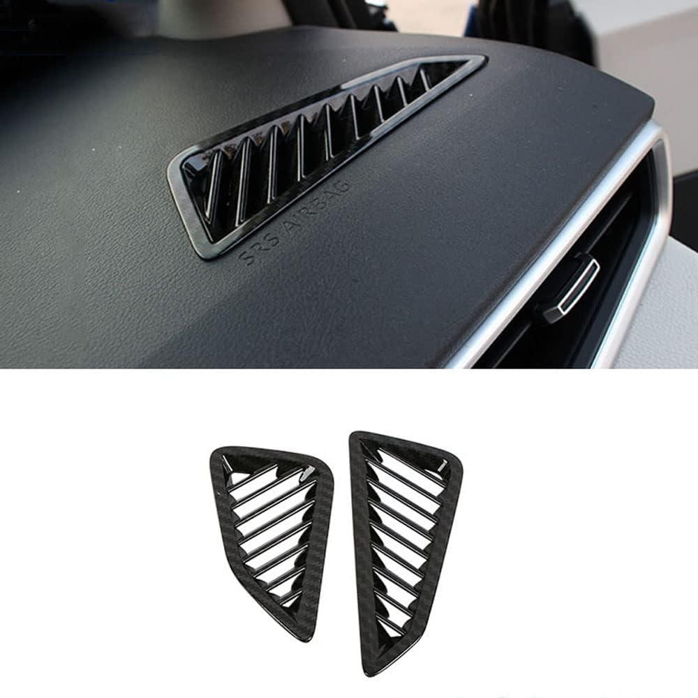 BOYUER for Toyota Corolla 2020-2026,2019-2025 Corolla Hatchback Corolla Cross 2PCS ABS Center Console Screen Dash Board Front Air Vent Panel Frame Interior Decoration Trim Accessories (Carbon Fiber)