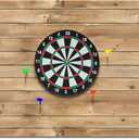 Hahafelt 36 × 48 × 0.5 Inch Felt Wood Grain Dart Board Wall Protectors Square Dart Board Backing Tiles Dartboard Backboard Cork Backboards Alternative (Burlywood,Brown)