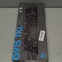 Logitech G915 TKL Tenkeyless Lightspeed Wireless RGB Mechanical Gaming Keyboard, Low Profile Switch Options, Lightsync RGB, Advanced Wireless and Bluetooth Support - Tactile (Black)