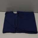 BLENCOT Maternity Clothes Ribbed Short Sleeve Maternity Pajamas Sets Sleepwear Lounge 2 Piece Matching Outfits Set (X-Large, Navy Blue)