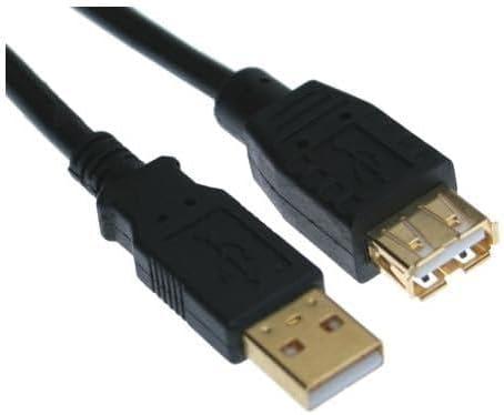 10ft. Black USB 2.0 Hi-Speed A to A High Performance Extension Cable, Adapter, Mouse