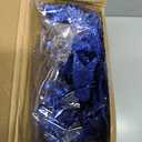 Moucuny 75 Pcs Christmas Glitter Picks Artificial Christmas Tree Picks and Sprays for Tree 5 Styles Berries Stems Cedar Bay Leaves Fern Pine Branches for Vase Fillers Wreath Garland (Blue)