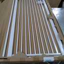 Lumizone Extra Tall Cat Gate 61.02" High Pressure Mounted 29.92"-34.24" Extra Wide 1.37" Gap No Drilling Auto-Close One-Handed Operation Tall Pet Gate for Dogs(White, 61.02" H x 29.92"-34.24" W)