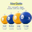 Race&Herd 25" Original XXL Best Herding Ball for Dogs Large - Herding Toys, Durable Outdoor Big Dog Herding Ball for Australian Shepherd, Corgis, Border Collie Ball - Medium to Large Breeds (Blue)