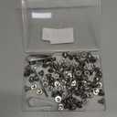 VGBUY M6-1.0 x 10 mm 100Pcs Flat Head Hex Socket Cap Screws Bolts,304 Stainless Steel 18-8,Full Thread,Hex Spanner Included (VG30102) (Silver)