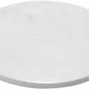 Natural Round Marble Tray Glossy Pastry Board for Dessert, Cheese, Coffee, Smooth on Both Sides (Volakas White)9.84"L x 9.84"W x 0.39"H