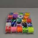 Cridoz Lanyard Kit, Boondoggle & Gimp String Weaving Kit with 25 Rolls Plastic Lacing Cord, 50 Pcs Keychain Lanyard Accessories