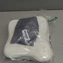 SAHEYER Memory Foam Camping Pillow, Travel Pillows for Sleeping, Neck Support Camping Gear Accessories - Small Pillow Travel Essentials for Sleeping, Backpacking, Hammock, White