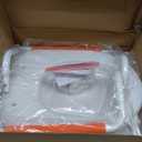 R&T Toilet Seat Riser 2" Raised Seat with Removable Padded Handles Fit for Elongated Toilets