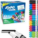 EXPO Dry Erase Markers, Low Odor Ink, Assorted Fashion Colors, Chisel Tip, 40 Count