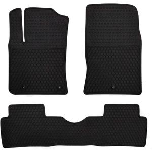 Car Floor Mats Custom Fit for Hyundai Kona 2018 2019 2020 2021 2022 2023 (Non Electric Models) Odorless Washable Heavy Duty Rubber (All Weather) Floor Liners Black