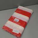 4 x 3 Pack Red and White Striped Plastic Tablecloth 54 x 108 Inch | Disposable Waterproof Red Striped Table Cloths for Carnival Circus Holiday Party Picnic Birthday Festival Decor