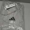 adidas mens Essentials Feelcozy Fleece Hoodie (Medium Tall, Medium Grey Heather/Black)