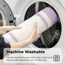 GRANNY SAYS Microfiber Bathroom Rugs Non Slip Washable, Water Absorbent Bathroom Mats for Tub, Soft Bath Mats for Bath Floor & Shower, Bath Rug, 20" x 32", Purple (1'8" x 2'8" (Rectangular))