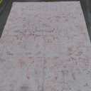 Pink Area Rugs 5x7 Rugs for Living Room, Machine Washable Rugs for Bedroom, Distressed Vintage Living Room Rug, Rug Non Slip Carpet Cream Green Area Rug for Dining Room Office