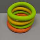 Jenaai 4 Pack Dog Toy Dog Training Ring for Outdoor Aggressive Durable Pet Chewers Fetch Toys Flying Disc Floating Puppy Ring for Large Medium Puppy Training and Teeth Cleaning(7.48 Inch)