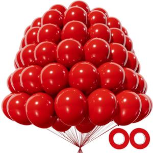 200pcs Red Balloons 5 Inch, Small Mini Latex Balloons for Party Birthday Baby Shower Anniversary Festival Arch Garland Decoration