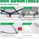 10x10 Pop Up Canopy Tent,300D Silver-Coating Top,Pop Up Canopy Tent Instant Portable Shelter with 1-Button Push and Wheel Carry Bag, 8 Stakes and 4 Upgrade Heavy Duty Canopy Weights (Black)