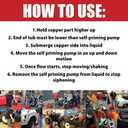 The Original Safety Siphon 4 Foot Hose For Gasoline And More - 1/2" Valve Siphon Pump - Use for Cars, Boats, Mowers - Self Priming Pump Transfers 3.5 Gallons per Minute - FDA Food Grade for Home Brews