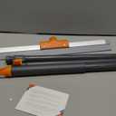 Rubber Floor Squeegee for Concrete Floor, Tile Floor, Metal Aluminium Heavy Duty Garage Shower Floor Squeegee Broom for Removing Water, Commercial Scrubber Mop with Extendable Long Handle (Gray)