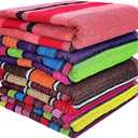 BolBom*S 100% Cotton Luxury Bath Towel Set - Soft & Absorbent Quick-Dry Towels for Bathroom, Spa, Beach or Gym - 30"x60" Large Size - Pack of 4 - Plush & Durable Towels - Machine Washable