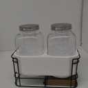 1 Gallon Glass Drink Dispensers For Parties 2PACK.Beverage Dispenser,Glass Drink Dispenser With Stand And Stainless Steel Spigot 100% Leakproof.Lemonade Dispenser With Ice Cylinder.Laundry Detergent