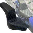 Motorcycle Driver Passenger Seat Fit For Harley Softail Street Bob FXBB FXBBS 2018-2025 Softail Standard FXST 2020-2025 (Blue Stitching)