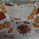 Thanksgiving Girl Outfit Cute Bow Dress Top + Turkey Leggings Fall Clothes 3-8 Years (6-7 Years, Light Brown)