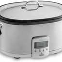 All-Clad Stainless Steel Electric Slow Cooker 7-Quart, Programmable LCD Timer, Aluminum Insert, Slow Cookers, Small Kitchen Appliances, Silver
