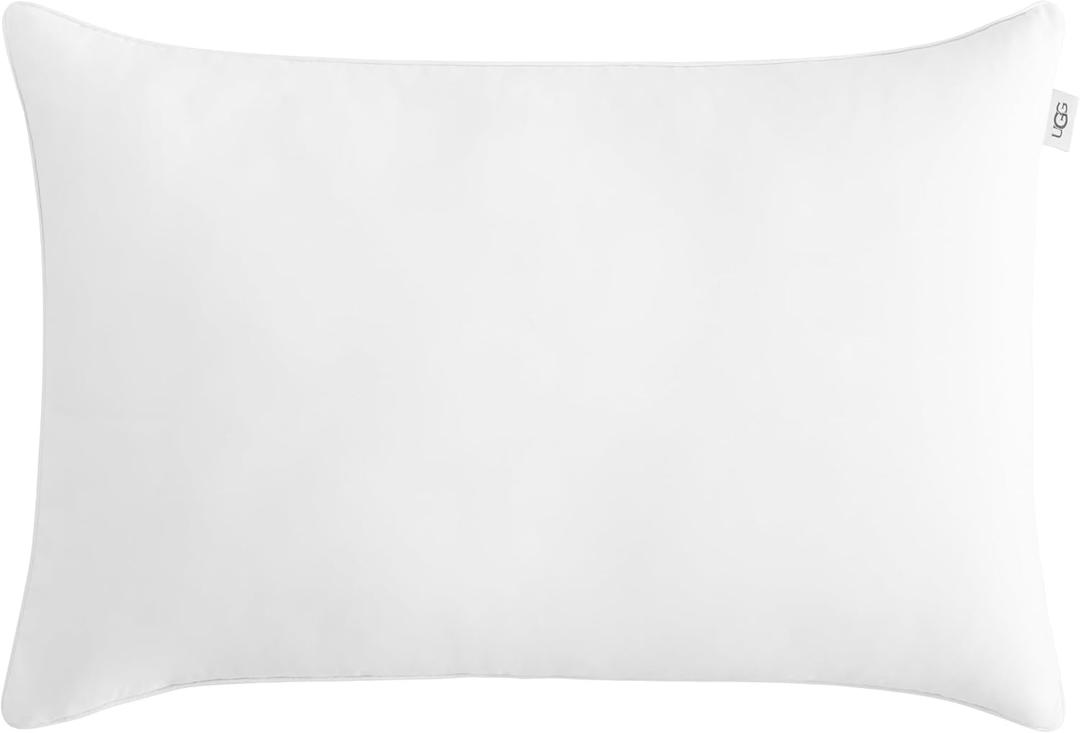 UGG Danielle Cooling Pillow King Size Hypoallergenic Down Alternative Luxury Hotel Bed Pillow for Stomach Back or Side Sleeper with Machine Washable Cover, 20-inch x 36-inch, White