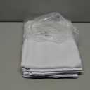 BGment White Blackout Curtains for Bedroom 54 Inch Length, Rod Pocket 100% Blackout Curtains with Thermal Liner Room Darkening Curtains for Living Room, Each Window Curtains 2 Panels, 42 x 54 Inch