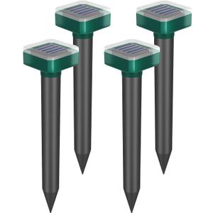 Snake Repellent for Yard & Outdoors - Solar-Powered Sonic Snake Deterrent Devices, Waterproof, Pet Safe Rattlesnake Repellent