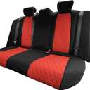 FH Group Custom Fit Car Seat Covers Specifically Made for Honda Accord 2018–2022 – Rear Seat Covers – Ultraflex Neoprene – 2 Side Adjustable Headrests, Split Backrest – Red